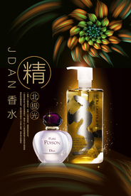 高端香水促销海报