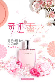 奢侈香水化妆品海报