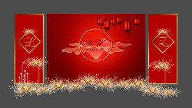 红色欧式婚礼 红色婚礼 中式婚