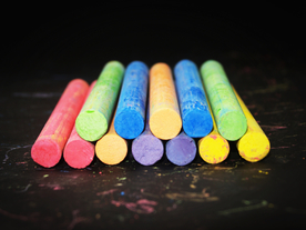 彩色粉笔