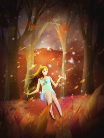 梦觉创意小清新动物合成海报设计