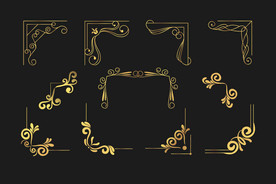 欧式花纹边框