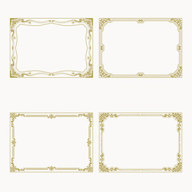 欧式花纹边框