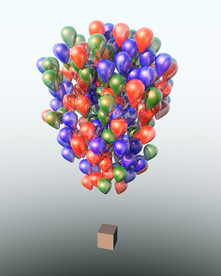 c4d气球动画工程