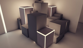 c4d盒子密室房间动画工程