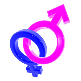 C4D模型男女性标志符号