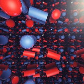 抽象几何场景c4d小球动画工程