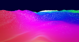 C4D 模型霓虹灯山