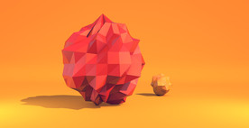 C4D 模型多面体球体模型几何