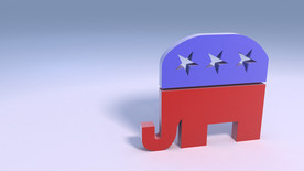 C4D 模型大象玩具积木