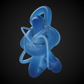 C4D 水晶泥粘土分子结构病毒