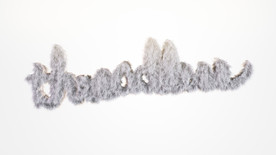 C4D 模型毛绒下雪字体