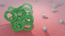 C4D 模型 细胞 血管 结构