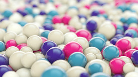 C4D 模型球形地板糖果