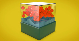 C4D 模型 动画掉落弹跳球体