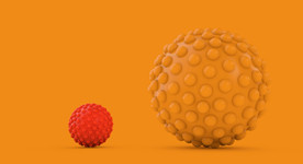 C4D 模型 下落滚动的球体