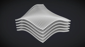 C4D 模型 动画分子面料弹性