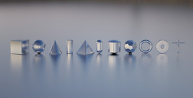 C4D模型螺丝工件零件金属螺母