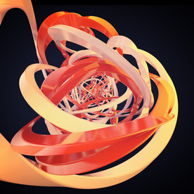 C4D 模型橘子皮抽象图形形状