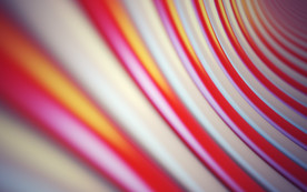 C4D 模型白色橙色线