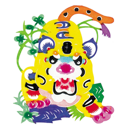 吉祥动物剪纸
