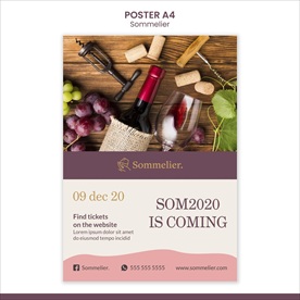 葡萄酒海报