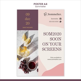 葡萄酒海报