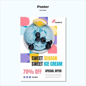 冰淇淋海报