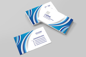 蓝色名片