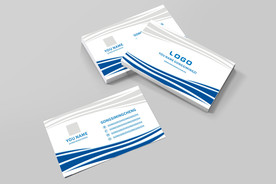 蓝色名片