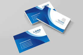 蓝色名片