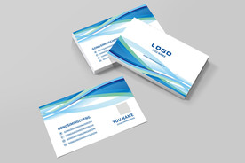 蓝色名片