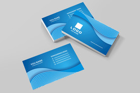 蓝色名片