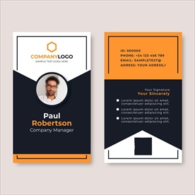 企业工作牌模板