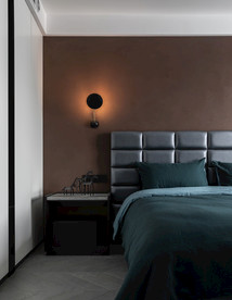 现代深色卧室搭配