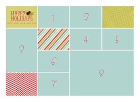 宝宝相册圣诞节节日卡片模板