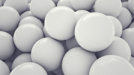 C4D 模型白色球体模型