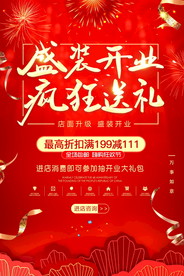 盛大开业海报