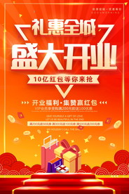 盛大开业海报