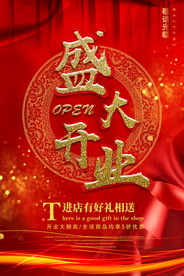 盛大开业海报