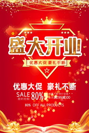 盛大开业海报