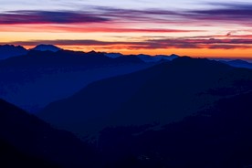 晚霞旷野风景装饰图图片