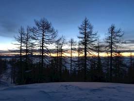 晚霞旷野风景装饰图图片