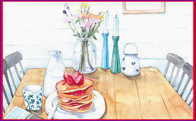 餐桌 手绘