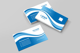 蓝色名片