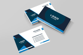 蓝色名片