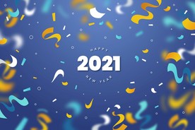 2021 新年展板背景