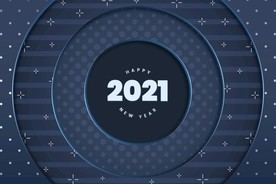 2021 新年展板背景