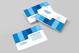 蓝色名片
