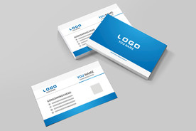 蓝色名片